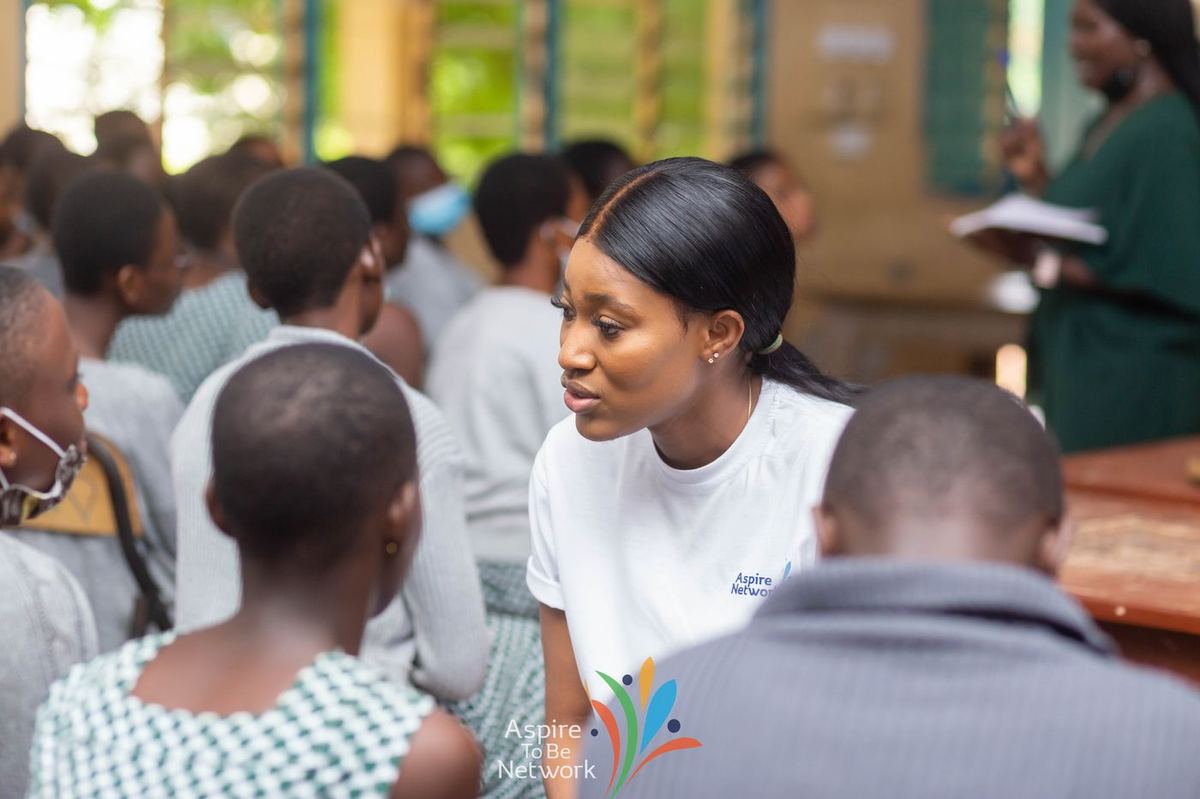 A one-on-one conversation with a student